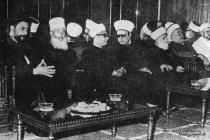 دیدار سران مذاهب مختلف لبنان با امام موسی صدر در مجلس اعلای شیعیان